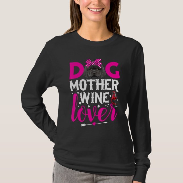 Camiseta Cachorro Cachorro Mãe de Terra Nova Dia de as mães (Frente)