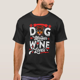 Camiseta Cachorro Cachorro Mãe Rottweiler Cachorro Dia de a