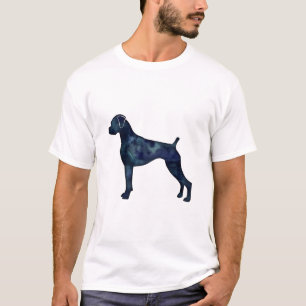 Camiseta Cachorro Cachorro Natural Orelha Negra Silhouette