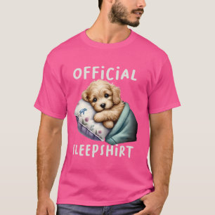Camiseta Cachorro Cachorro Oficial Cachorro Pijama Noite