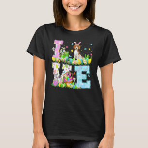 Camiseta Cachorro Cachorro Páscoa Caçada De Ovo Ama Páscoa