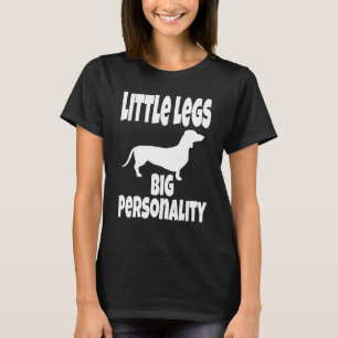 Camiseta Cachorro Cachorro Pequenas Pernas Grande Humor de 