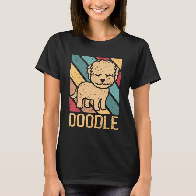 Camiseta Cachorro Cachorro Proprietário Goldendoodle Doodle (Frente)