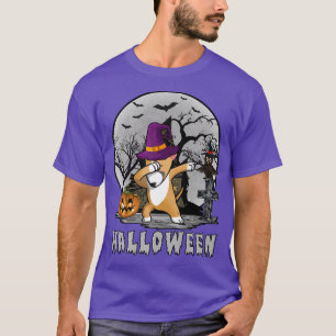Camiseta Cachorro-Cachorro Touro Terrier Dab Hat Witch C