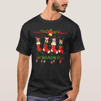 Camiseta Cachorro Cachorro Xmas Corgi