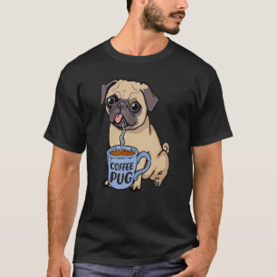 Camiseta Cachorro Café Cachorro É Amor, Eu Amo Meu Pug Baby