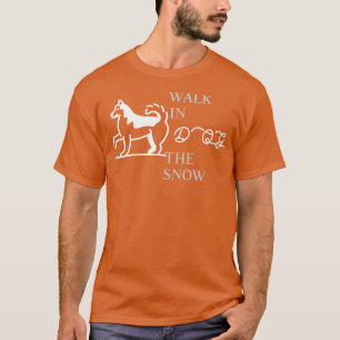 Camiseta Cachorro Caminha Na Neve