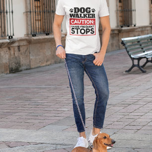 Camiseta Cachorro Caminhante Eu Faço Paragens Frequentes
