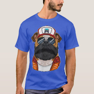 Camiseta Cachorro-caminhoneiro I Motorista inglês Buldog