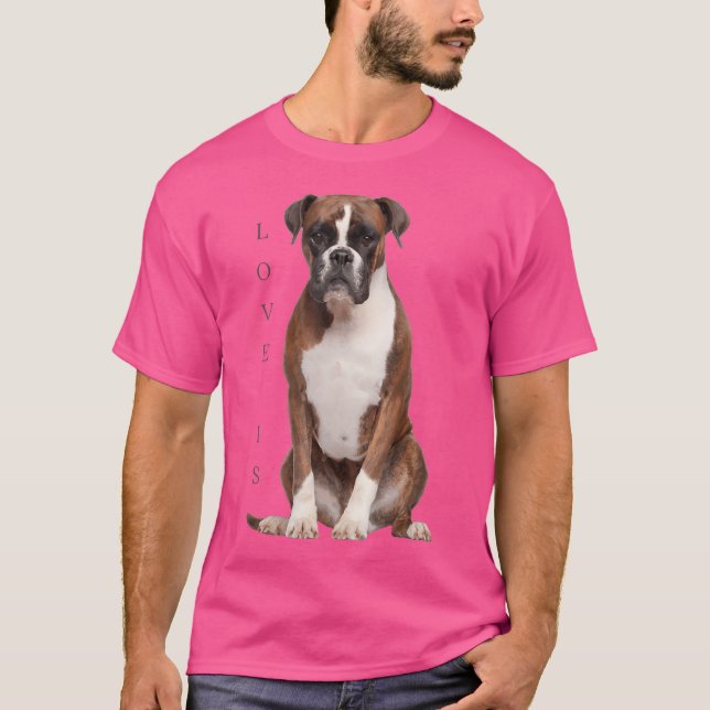 Camiseta Cachorro-Camiseta de cão Mãe Pai Amor É Papoila-Pe (Frente)