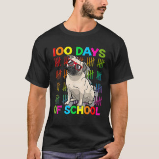 Camiseta Cachorro Canino De 100 Dias Tem 100 Dias De Escola