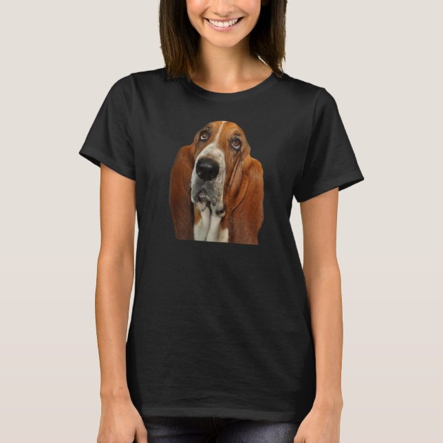Camiseta Cachorro-Cão-Basset (Frente)