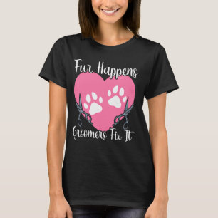 Camiseta Cachorro-Cão Cachorro Alinhamento Cão-Cabelo-Cão