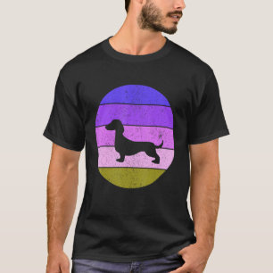 Camiseta Cachorro Cão-Mãe Pai Retro Vintage Cão-Vinho