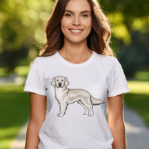 Cachorro Cartoon Adorável Golden Retriever Creme I