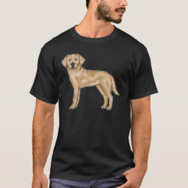 Camiseta Cachorro Cartoon Labrador Retriever Amarelo Labrad