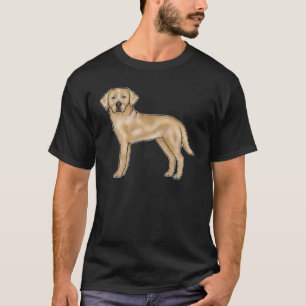 Camiseta Cachorro Cartoon Labrador Retriever Amarelo Labrad