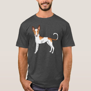 Camiseta Cachorro Casaco Suave De Cão Branco E Vermelho De