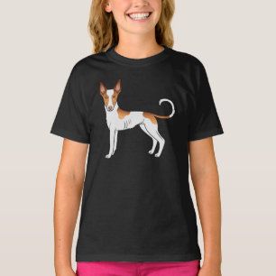 Camiseta Cachorro Casaco Suave De Cão Branco E Vermelho De 