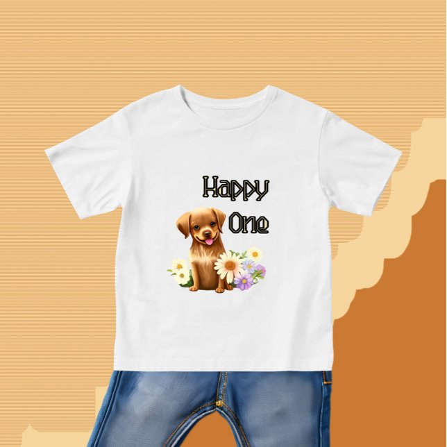 Camiseta Cachorro castanho bonito (Criador carregado)