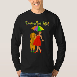 Camiseta Cachorro Casual Bonito Engraçado Cão Andando Novid