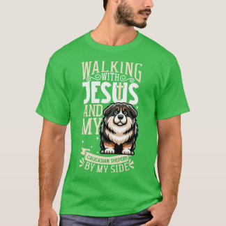 Camiseta Cachorro Cáucaso Causado por Jesus e cão