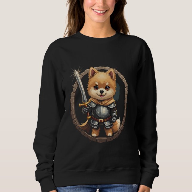 Camiseta Cachorro Cavaleiro de Desenho Animado (Frente)