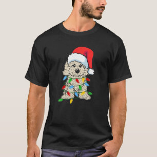 Camiseta Cachorro Cavapoo Natal Engraçado Cachorro Leve Ao 