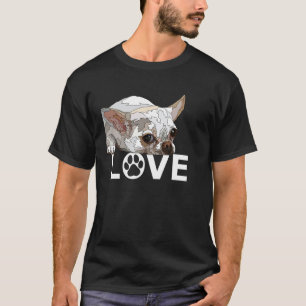 Camiseta Cachorro Chihuahua Branco Amor de Xícara