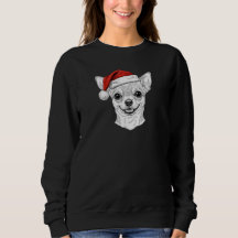 Cachorro Chihuahua Desenhado à Mão Natal Nome Pers