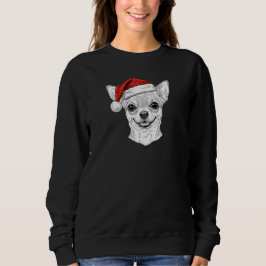 Camiseta Cachorro Chihuahua Desenhado à Mão Natal Nome Pers