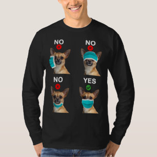 Camiseta Cachorro Chihuahua Engraçado Cachorro Em Quarto Co