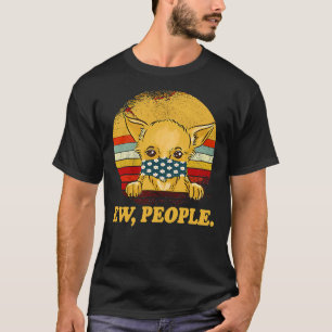 Camiseta Cachorro Chihuahua Ow Cachorro Pessoas Vestindo Um