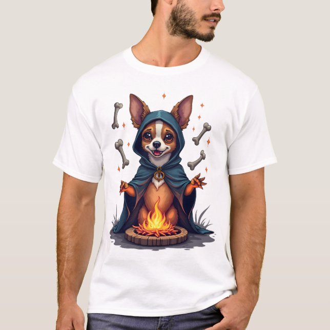 Camiseta Cachorro Chihuahua Ritual Maldito (Frente)