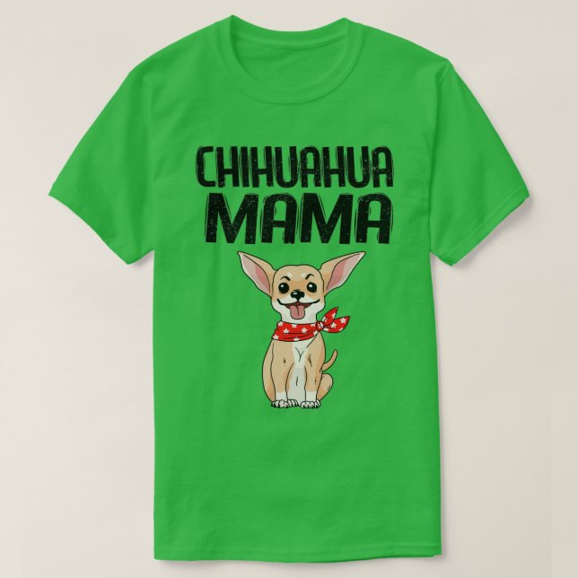 Camiseta Cachorro Chihuahua Teacup Puppy Mama Cute Fofinho  (Frente do Design)