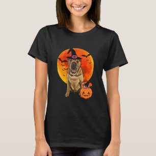 Camiseta Cachorro chinês Shar-Pei Cachorro Halloween Jack O
