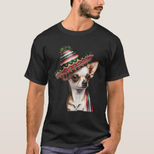 Camiseta Cachorro Chinhuahua Hat Cinco De Mayo