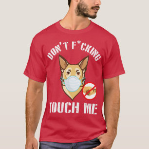 Camiseta Cachorro Chinook Com Máscara Rosto Não Me Dura 20