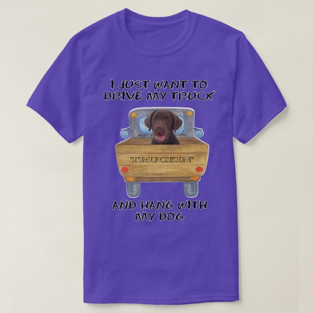 Camiseta Cachorro-Chocolate-Labrador (Frente do Design)