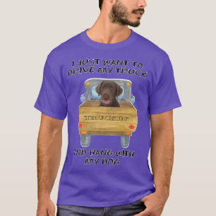 Camiseta Cachorro-Chocolate-Labrador