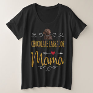Camiseta Cachorro Chocolate Labrador Mama