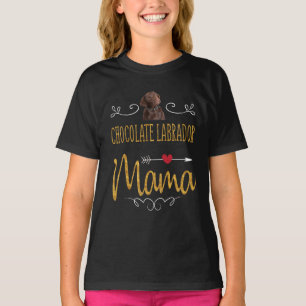 Camiseta Cachorro   Chocolate Labrador Mama