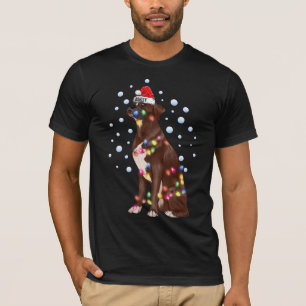 Camiseta Cachorro-claro de Natal