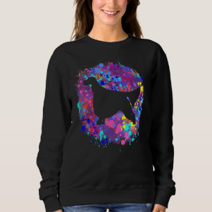Camiseta Cachorro Coletor Inglês Cor-de-Água Cor Rosa