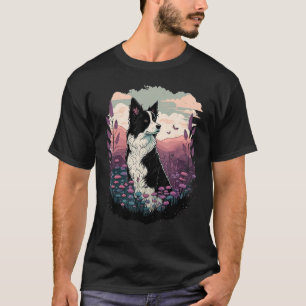 Camiseta Cachorro Collie de Borda Cólida na Borda Collie