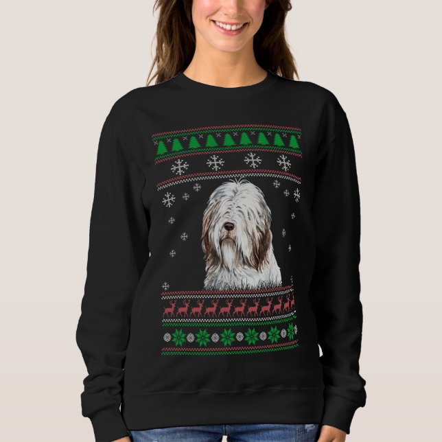 Camiseta Cachorro Collie Dog Lover Ugly Christmas Sweater (Frente)
