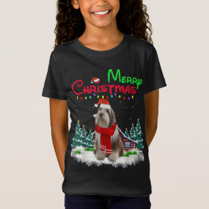 Camiseta Cachorro Collie Leve, Pota De Natal Xma