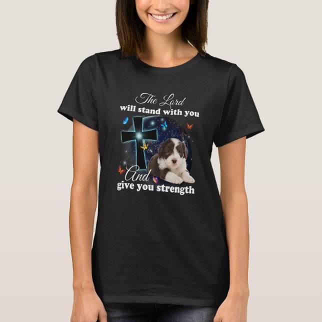 Camiseta Cachorro Collie O Senhor Ficará Com Você Ch (Frente)