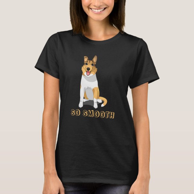 Camiseta Cachorro Collie Suave E Suave (Frente)