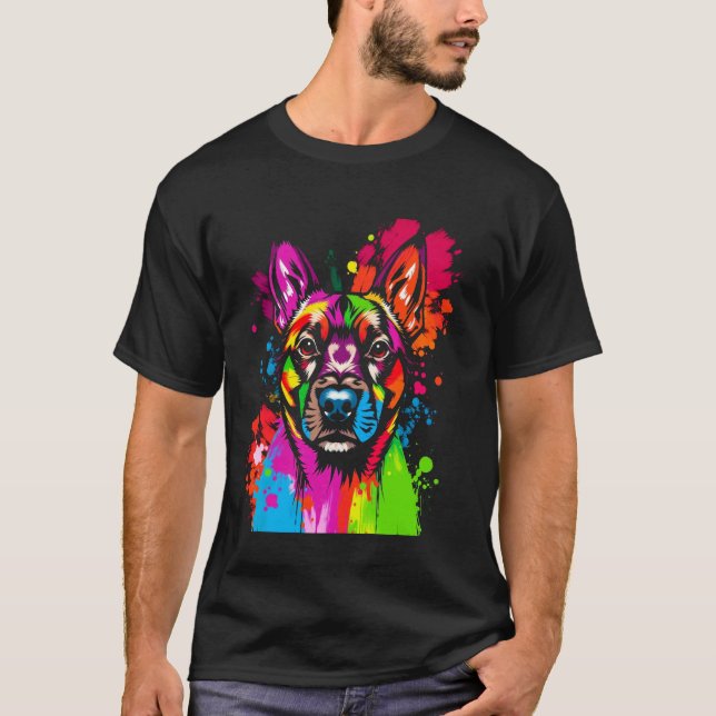 Camiseta Cachorro Colorido (Frente)